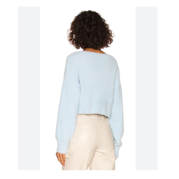 Gabby Cropped Cardigan in Baby Blue Lovers and Friends - Picture 2 of 3